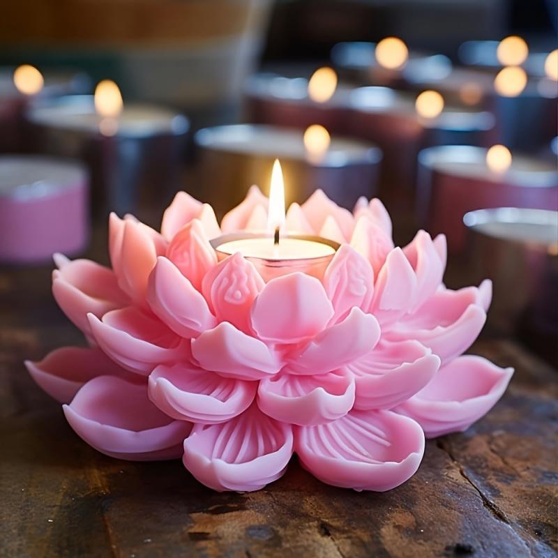 1PC Lotus Flower Candle Mold S - Candle Making Ideas reseña y precio