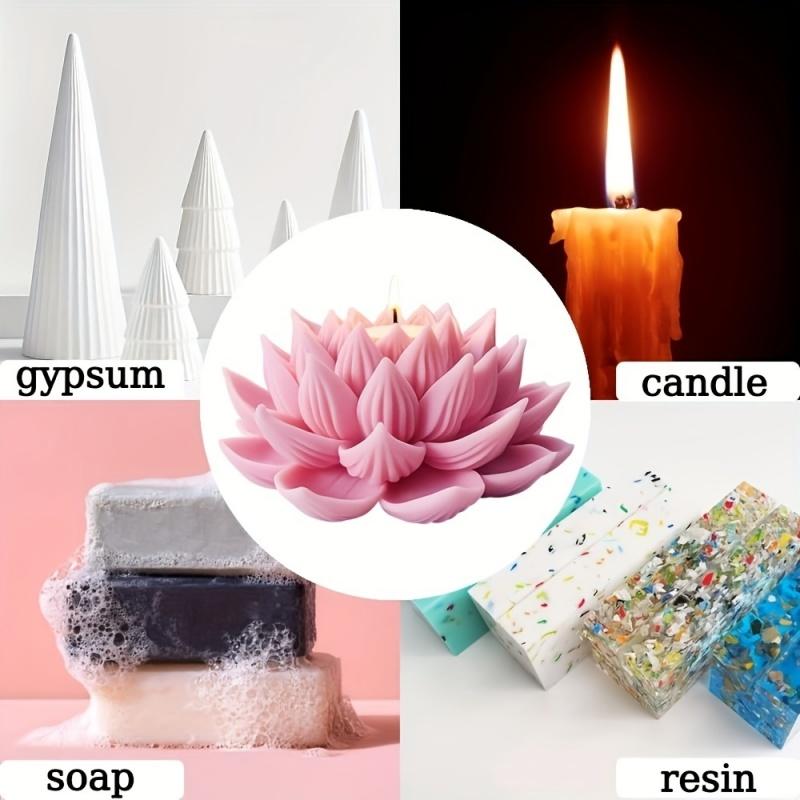 1PC Lotus Flower Candle Mold S - Candle Making Ideas reseña y precio