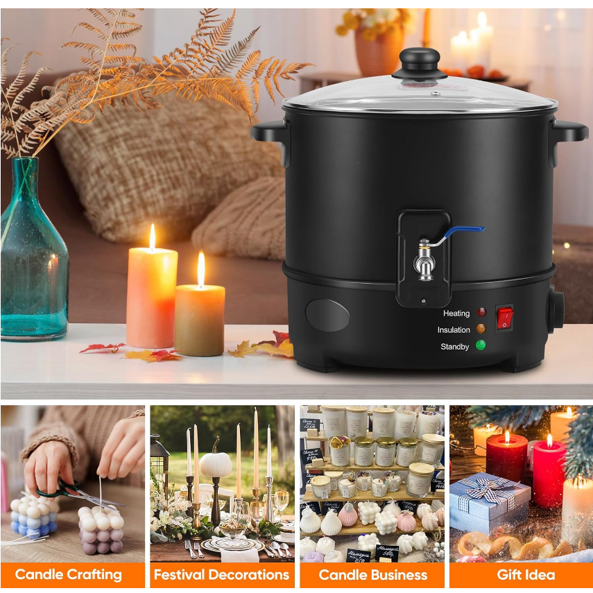 EU US Plug Electric Melting Ca - Candle Making Machine reseña y precio