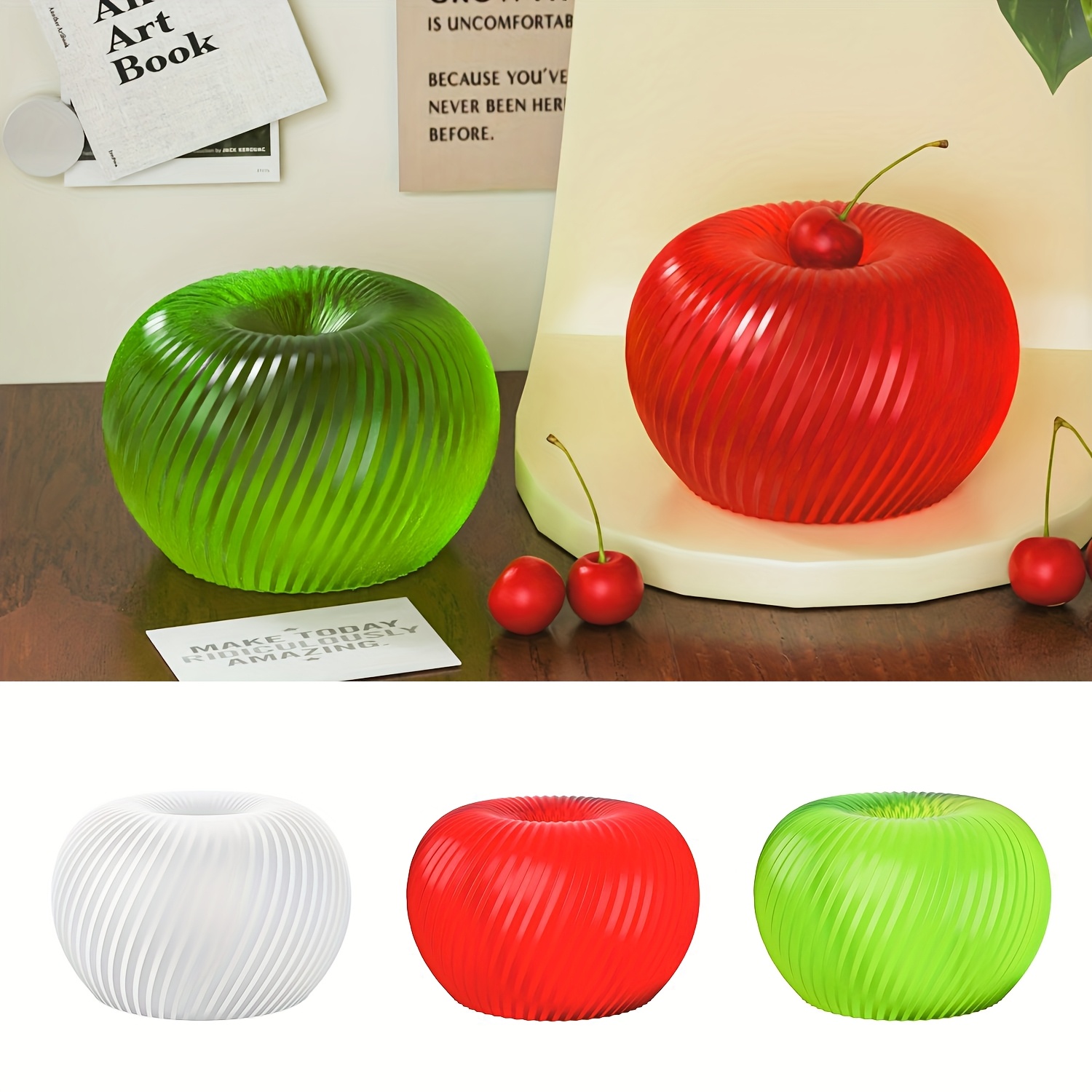 A trendy red apple silicone mo - Candle Making Ideas reseña y precio