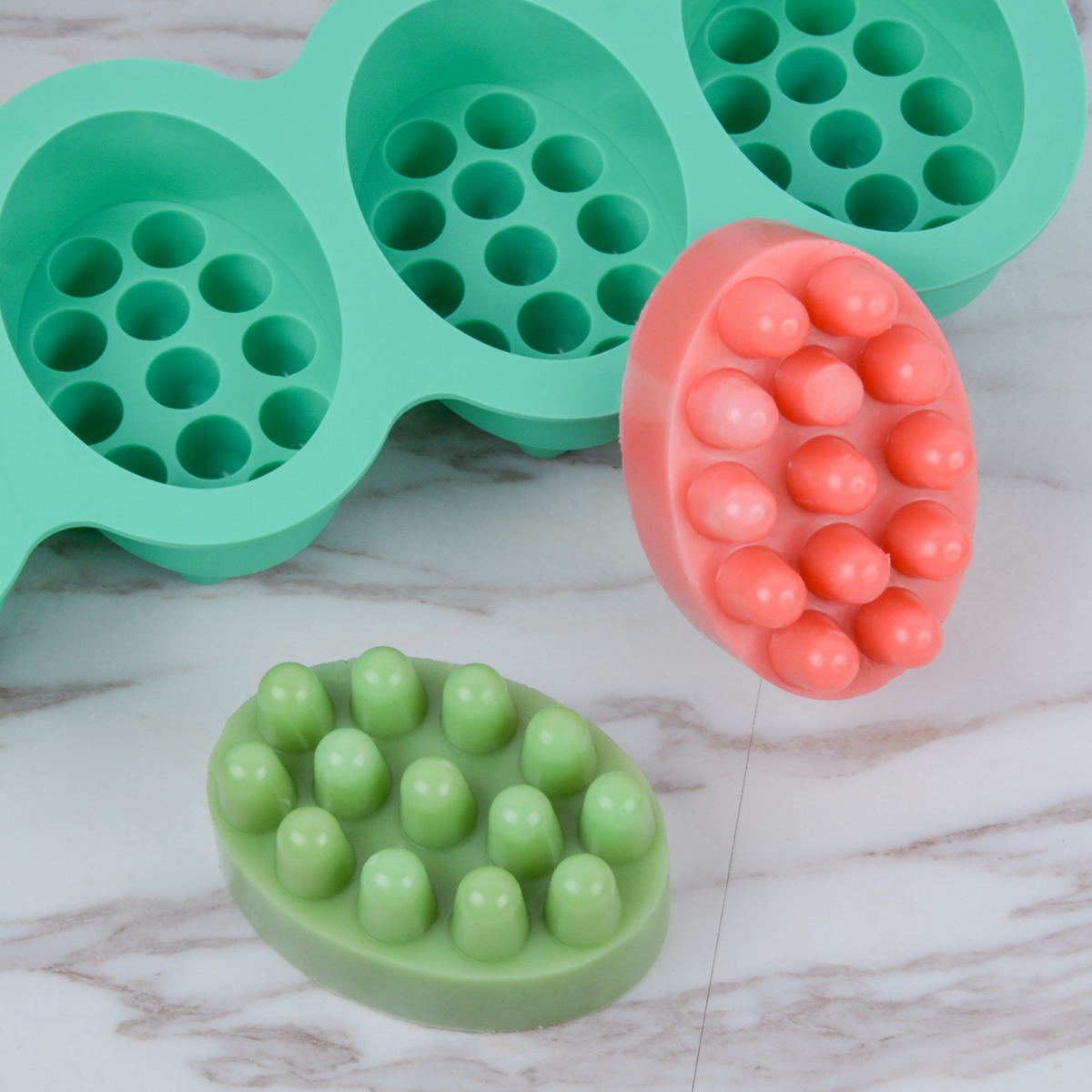 4 Hole Oval Massage Soap Silic - Candle Making Kit reseña y precio
