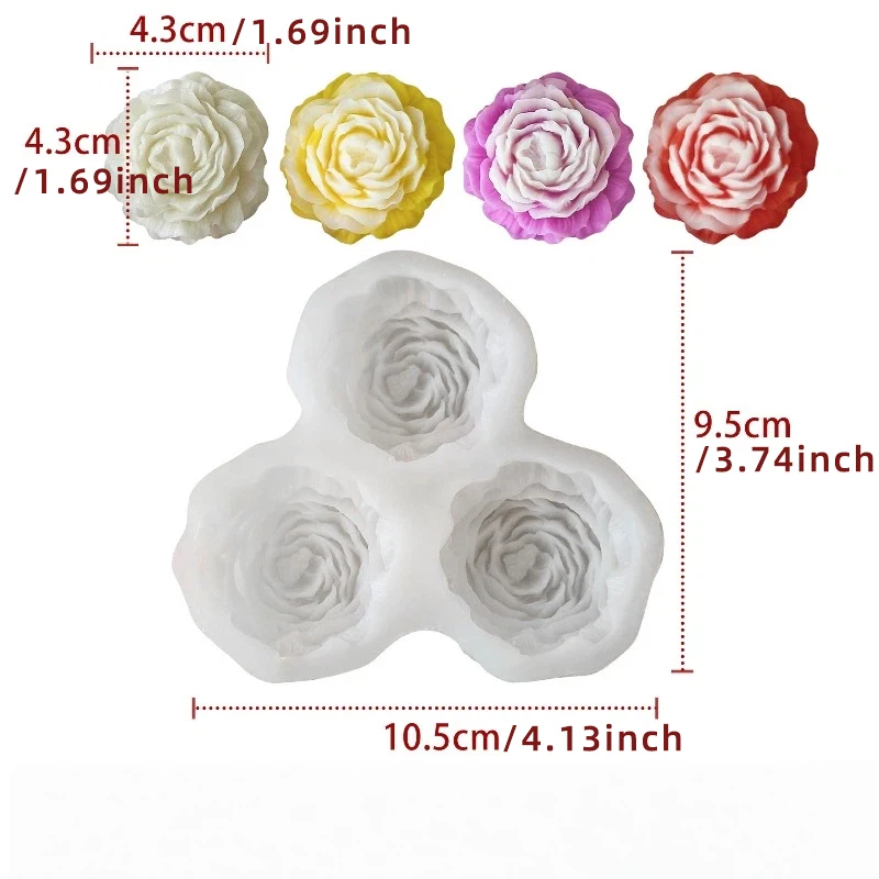 Peony Flower Candle Silicone M - Candle Making Ideas reseña y precio