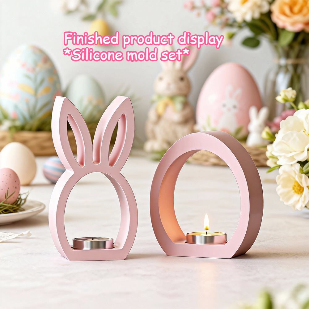 DIY 3D Hollow Rabbit & Love Si - Candle Making Fat reseña y precio