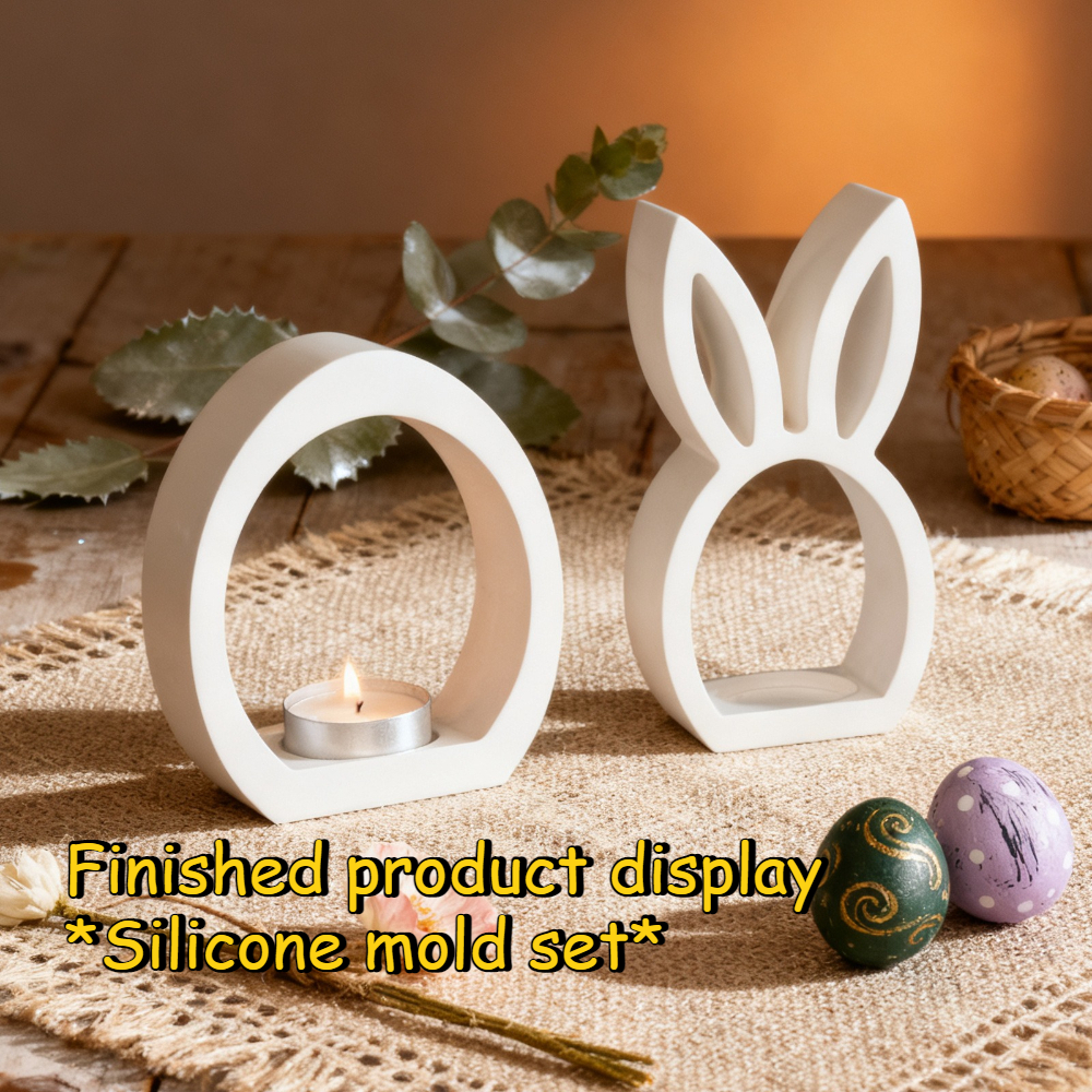 DIY 3D Hollow Rabbit & Love Si - Candle Making Fat reseña y precio