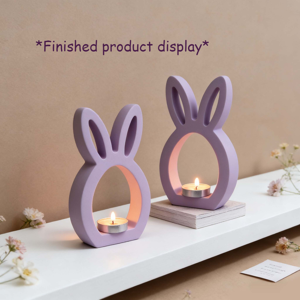 DIY 3D Hollow Rabbit & Love Si - Candle Making Fat reseña y precio