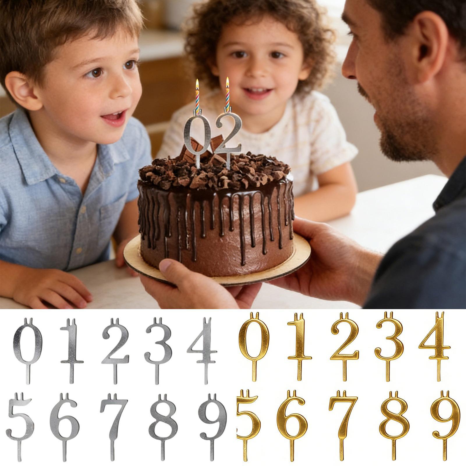 10pcs 0-9 Number Cake Toppers  - Candle Making Ideas reseña y precio