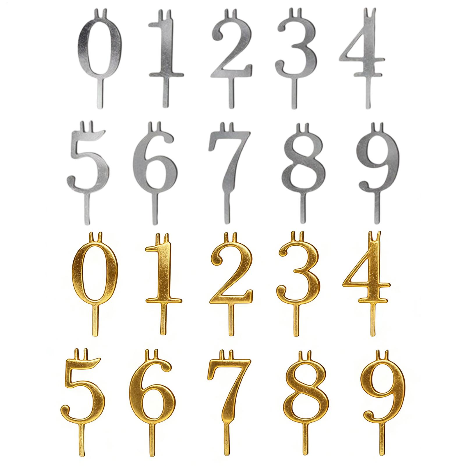 10pcs 0-9 Number Cake Toppers  - Candle Making Ideas reseña y precio